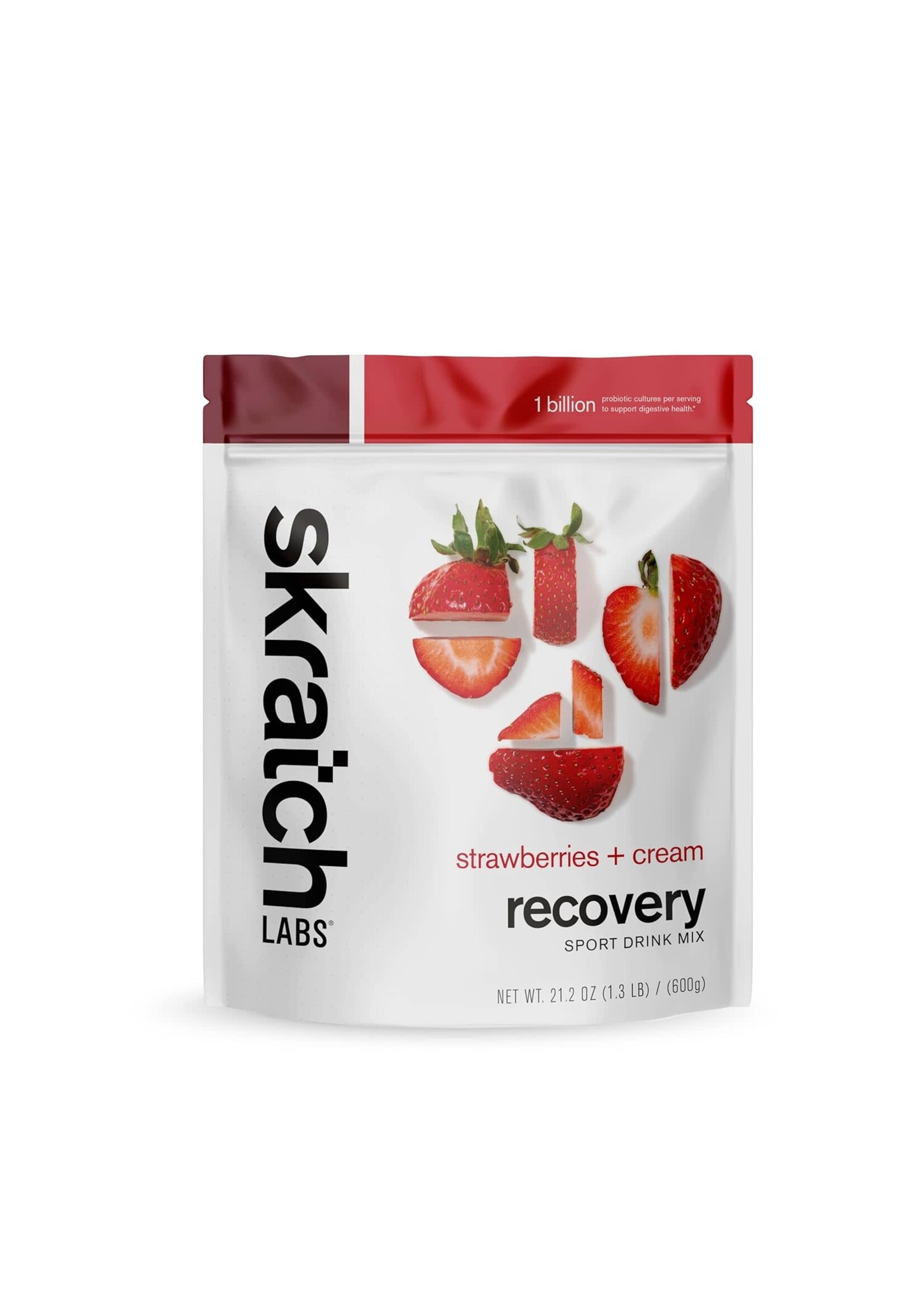 Skratch Labs Skratch Labs, Sport Recovery, Drink Mix, Strawberries & Cream, Pouch, 12 servings