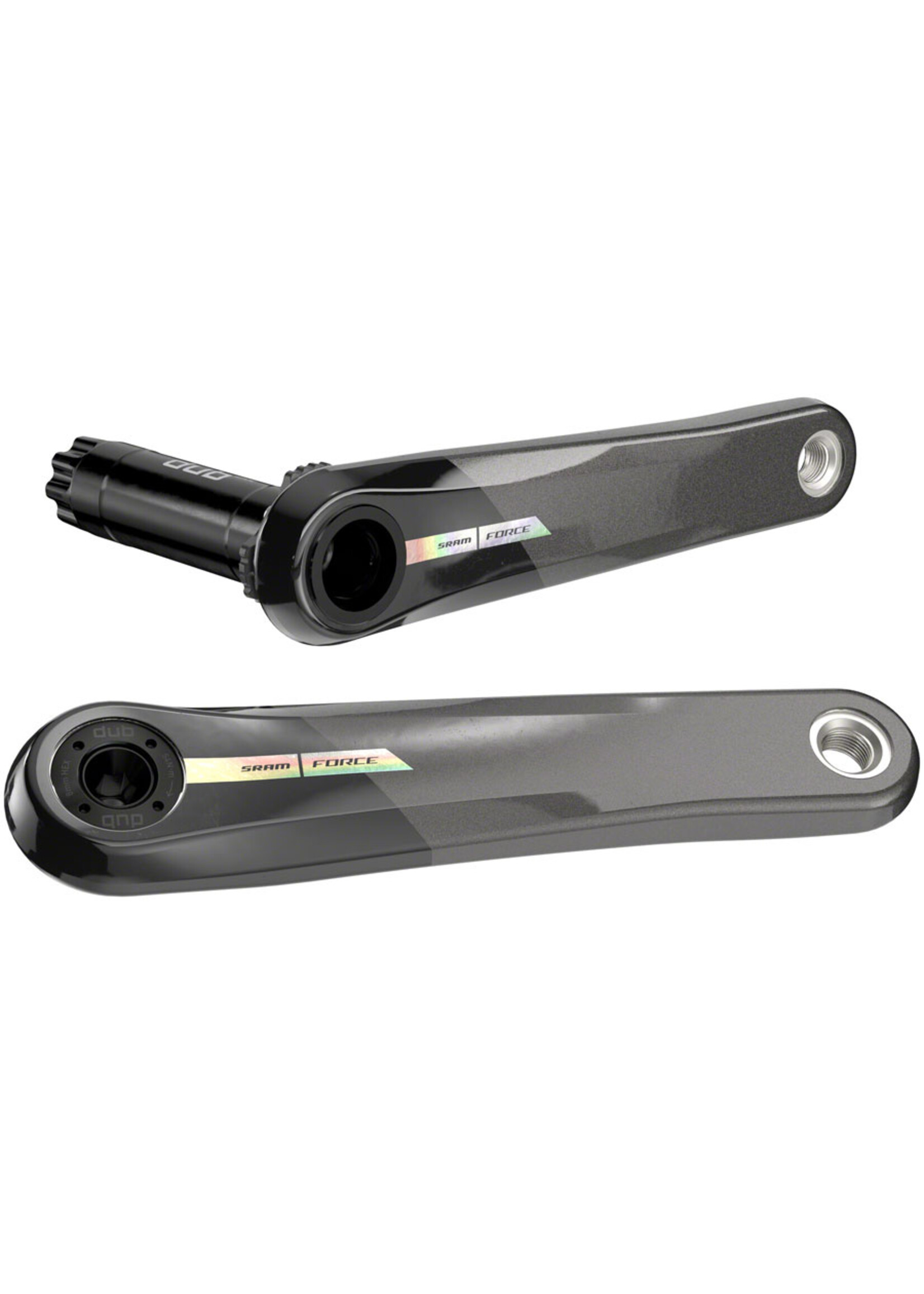 sram Crank Arm Assembly Force D2 DUB Wide - Unicorn Grey w/Laser Foil - 165mm (BB/Spider/Chainrings not included)