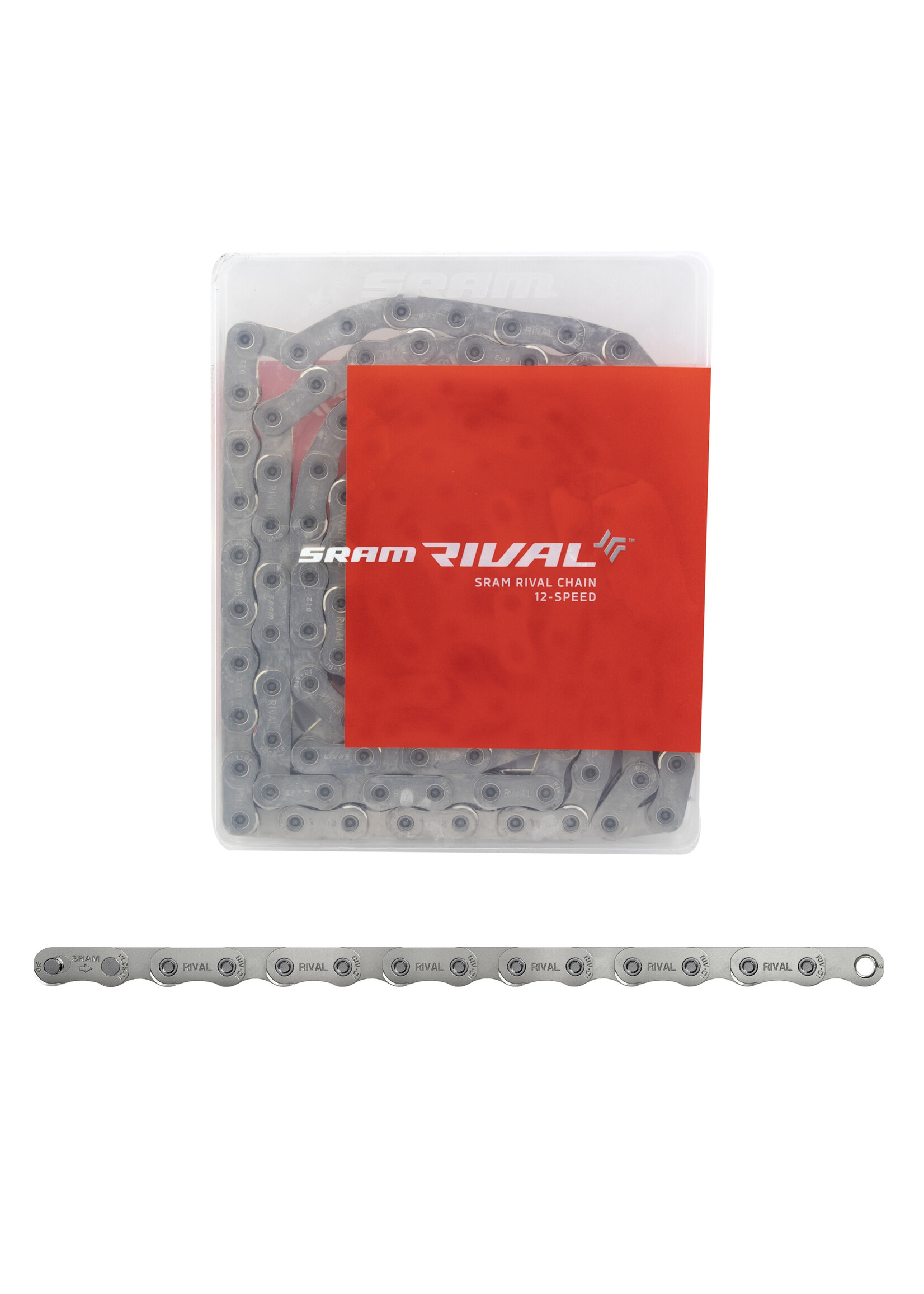 sram SRAM Rival AXS Chain - 12-Speed, 120 Links, Flattop, Silver, D1