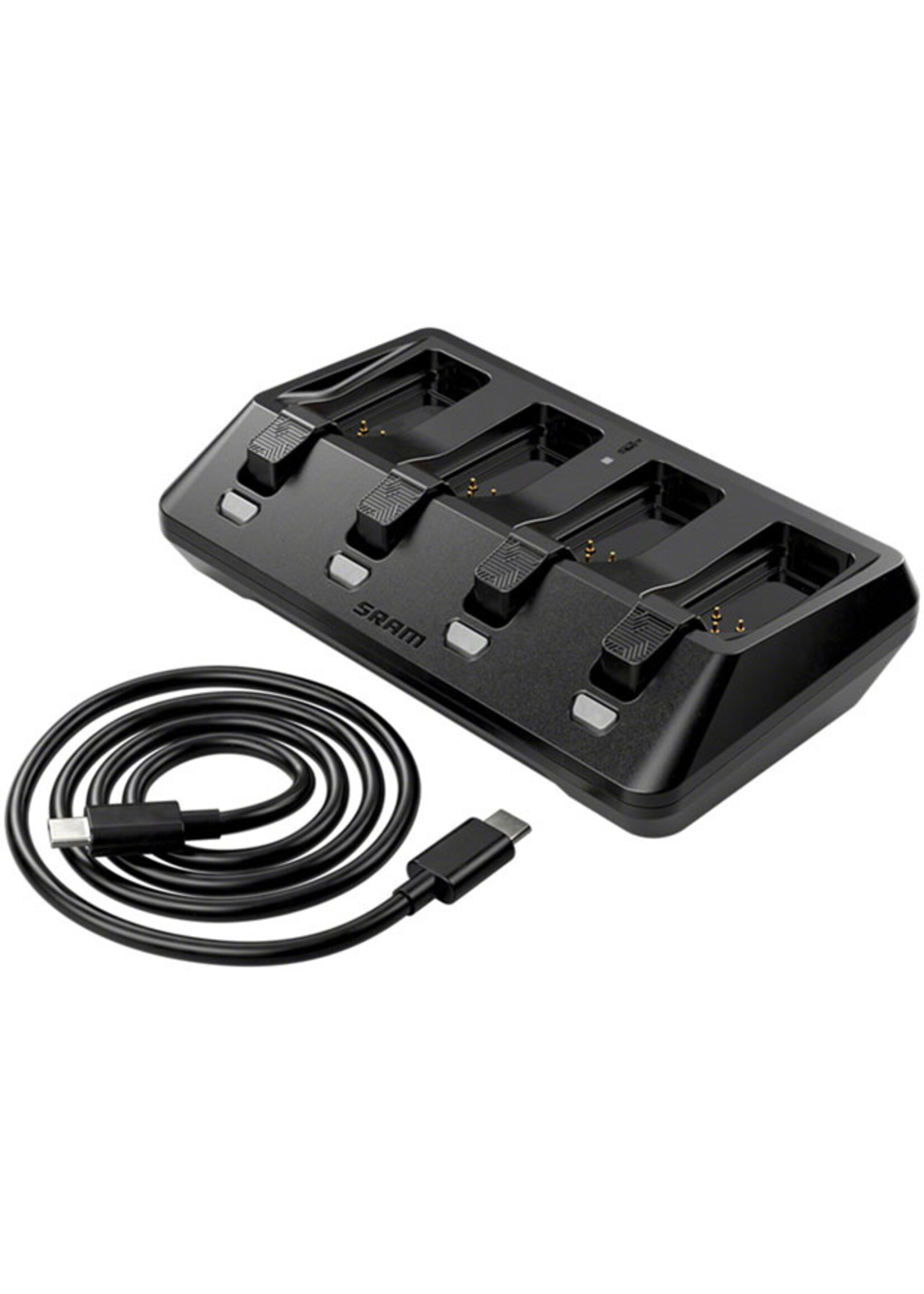 sram SRAM 1987 Eagle Transmission Power Meter Groupset - 170mm, 32 and 34t Chainrings, POD Controllers, 10-52t Cassette, Rear Derailleur, Chain