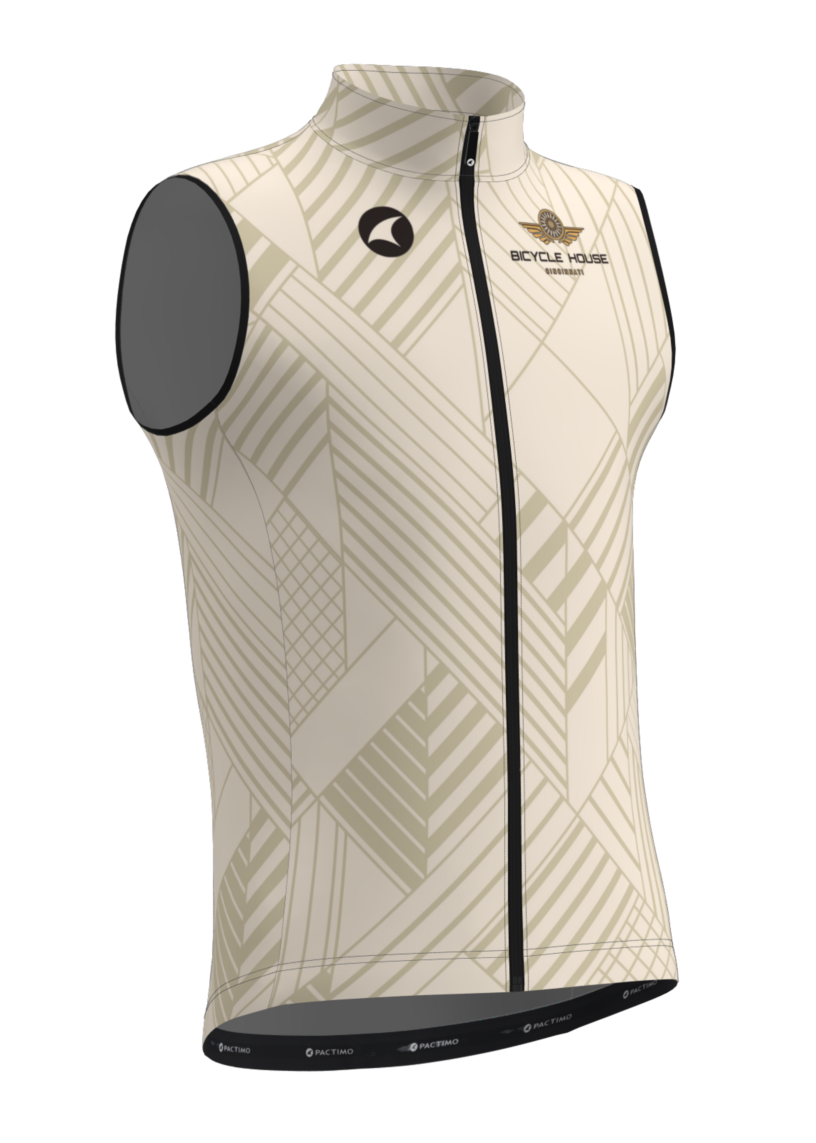 Pactimo Bicycle House Divide Wind Vest Cream