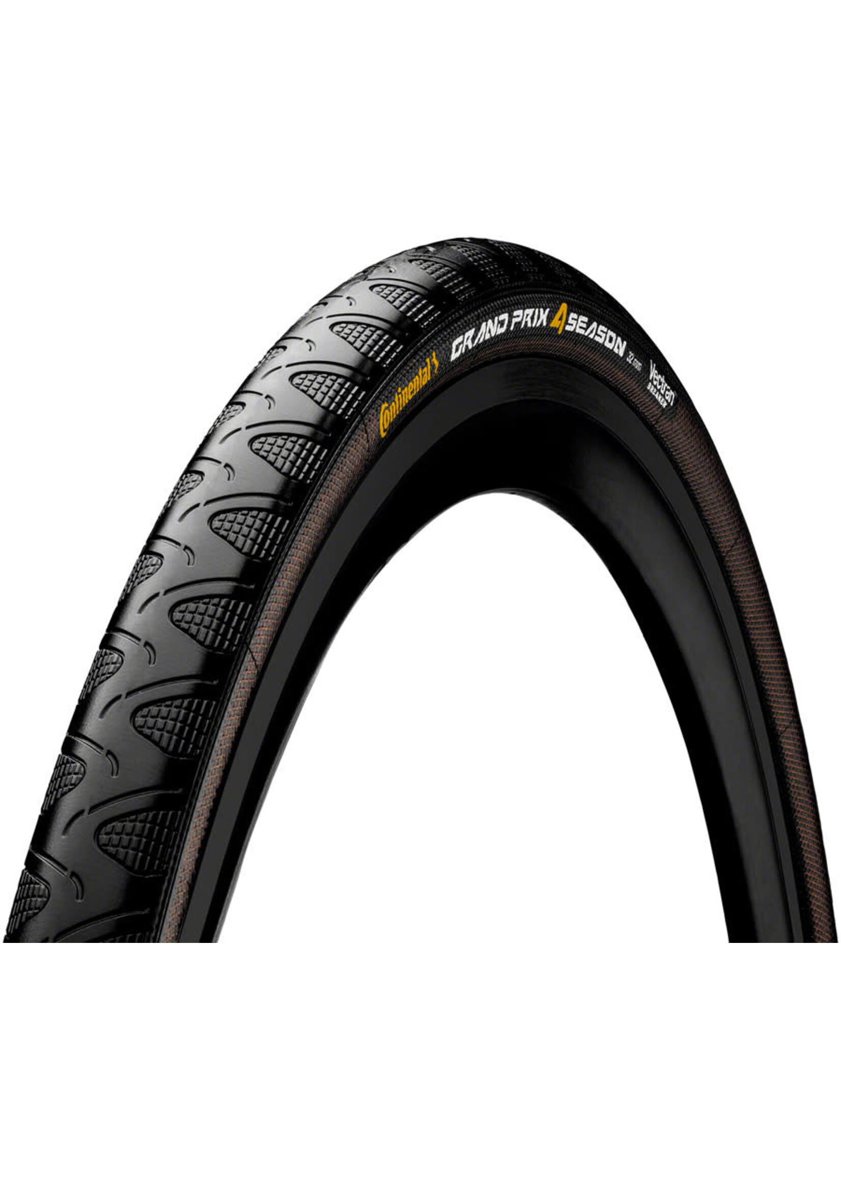 Continental Continental Grand Prix 4-Season Tire - 700 x 25, Clincher, Folding, Black, Vectran Breaker, DuraSkin