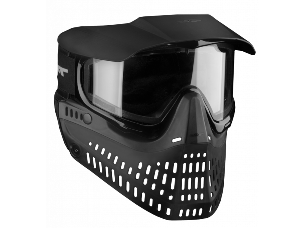 JT ProFlex (Old School) Paintball Mask - Black/Black