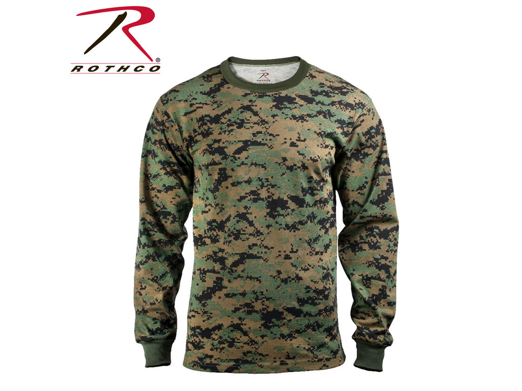 Rothco Long Sleeve T-Shirt Digital Woodland