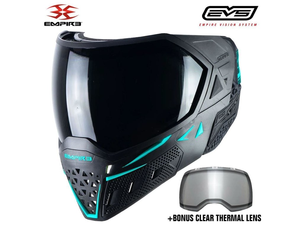 Empire Empire EVS Goggles Black/ Aqua - Thermal Ninja/ Thermal Clear