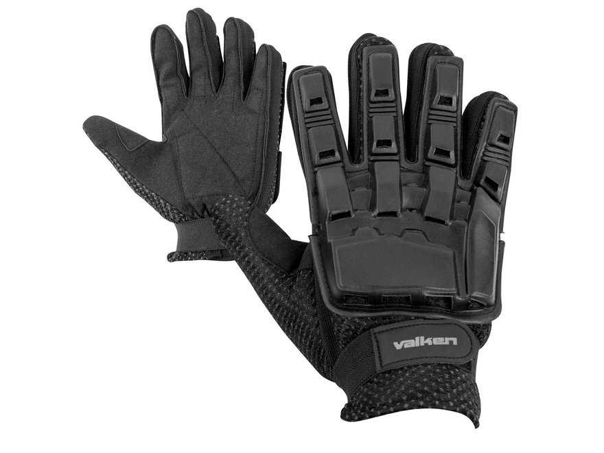 New Pair Full Finger Air Paintball Gloves Black 