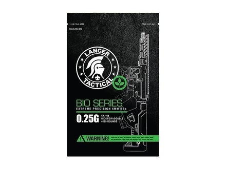 Lancer Tactical Lancer Tactical Airsoft BB's Bio .25g 4000ct Lancer Tactical Lancer Tactical Airsoft BB's Bio .25g 4000ct