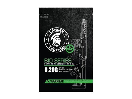 Lancer Tactical Lancer Tactical Airsoft BB's Bio .20g 4000ct Lancer Tactical Lancer Tactical Airsoft BB's Bio .20g 4000ct