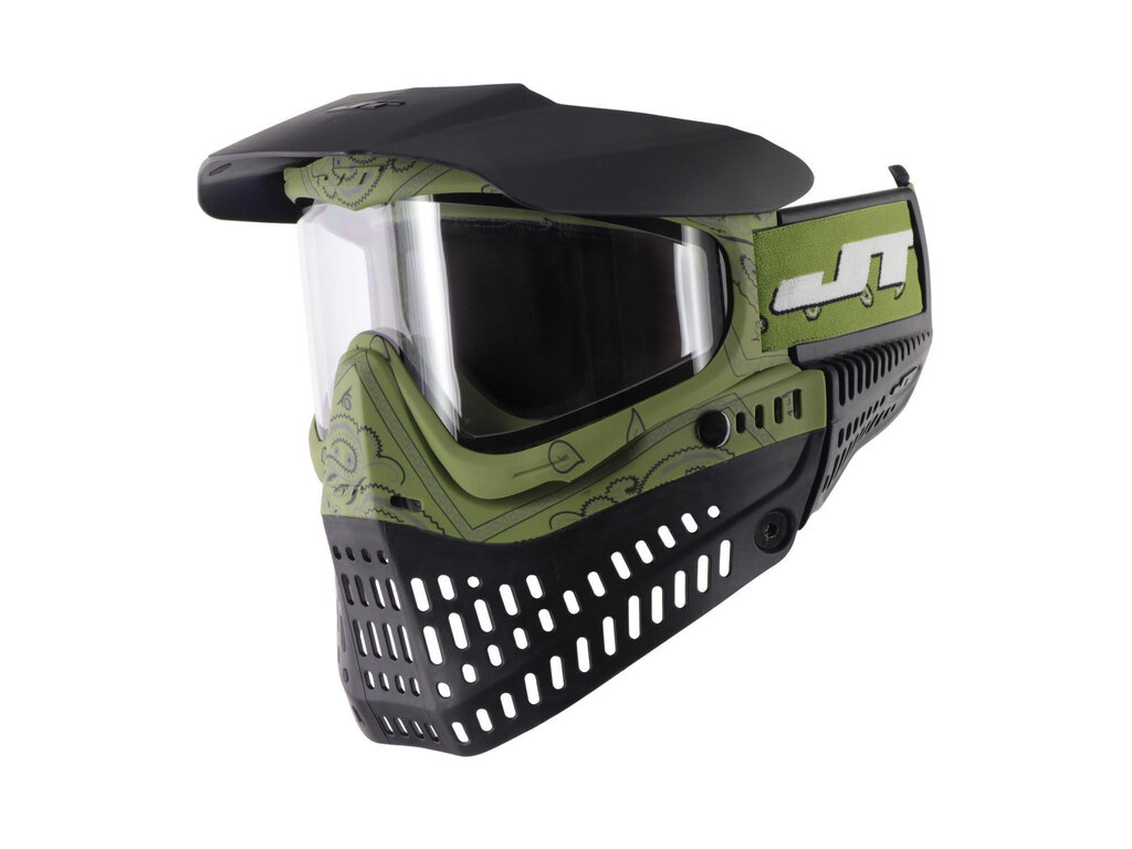 JT JT Proflex Goggles LE Bandana Olive w/ Clear and Smoke Lens