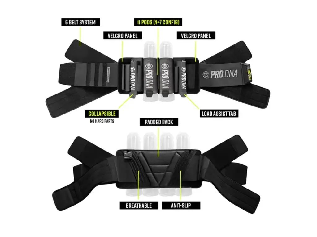 Infamous Infamous Pro DNA Reflex Sport Harness - Black Pro DNA