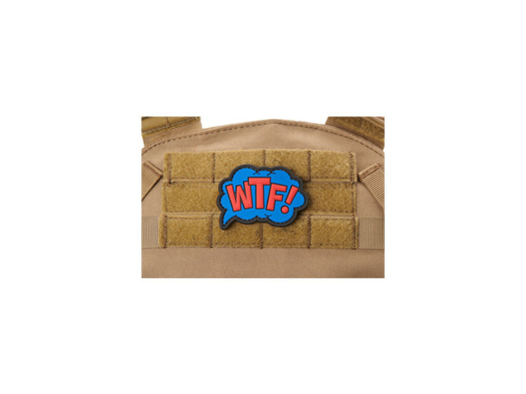 Lancer Tactical WTF PVC Patch - Blue/ Red