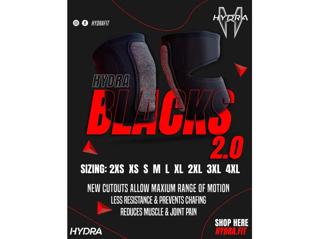 Hydra.Fit Hydra Black 2.0 Knee Pads