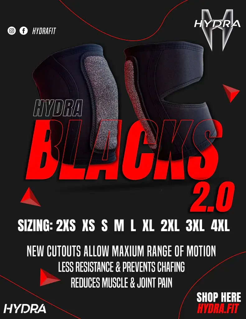 Hydra Black 2.0 Knee Pads Shop Cousins