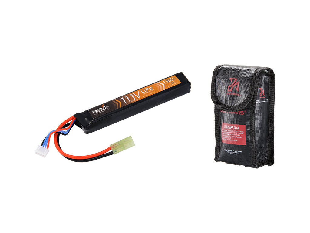 Lancer Tactical Lancer Tactical 11.1v 1300mAh 20C Stick Lipo Battery 4.75"x.75" (Tamiya)