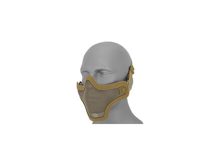 Lancer Tactical Lancer Tactical Metal Half Mask (Tan)