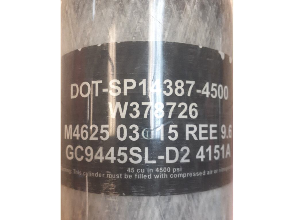 Ninja Pre Owned Ninja 45/ 4500 Compressed Air Tank