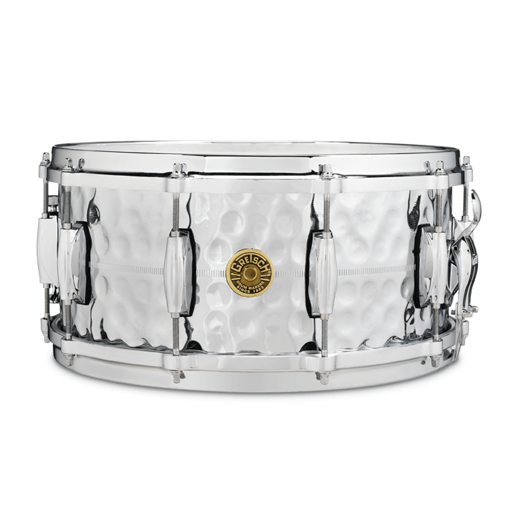 Gretsch Gretsch USA 6.5x14 Hammered Chrome Over Brass Snare Drum