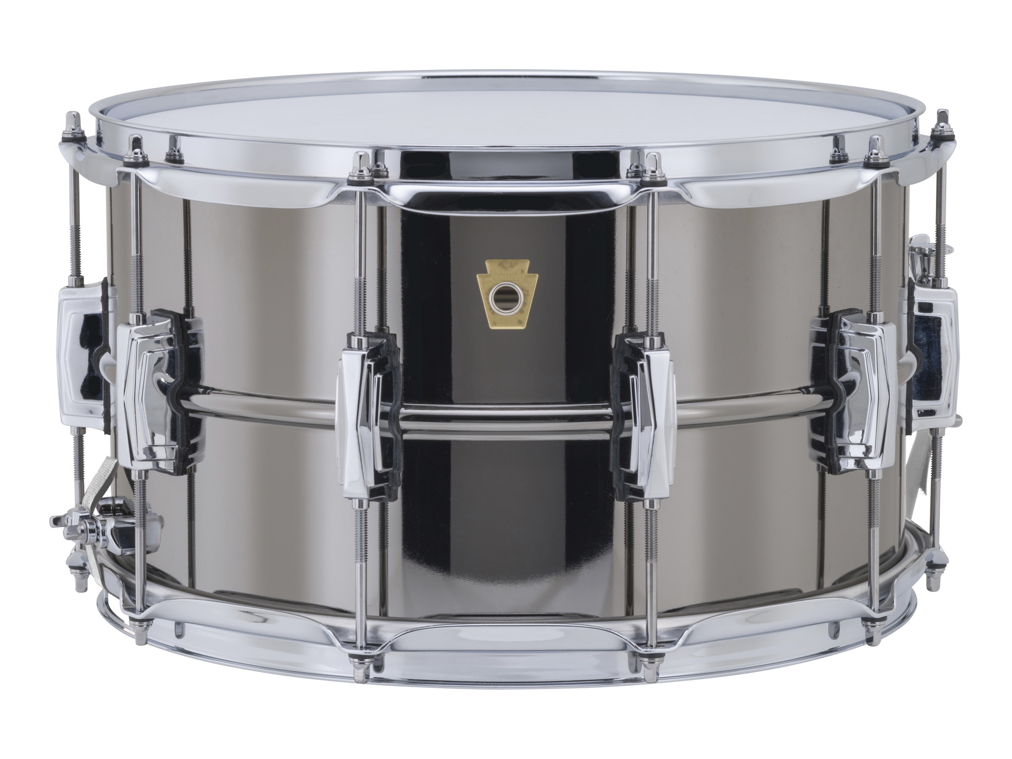 Ludwig 8X14 Supraphonic Black Beauty Snare Drum Imperial Lugs Smooth Shell