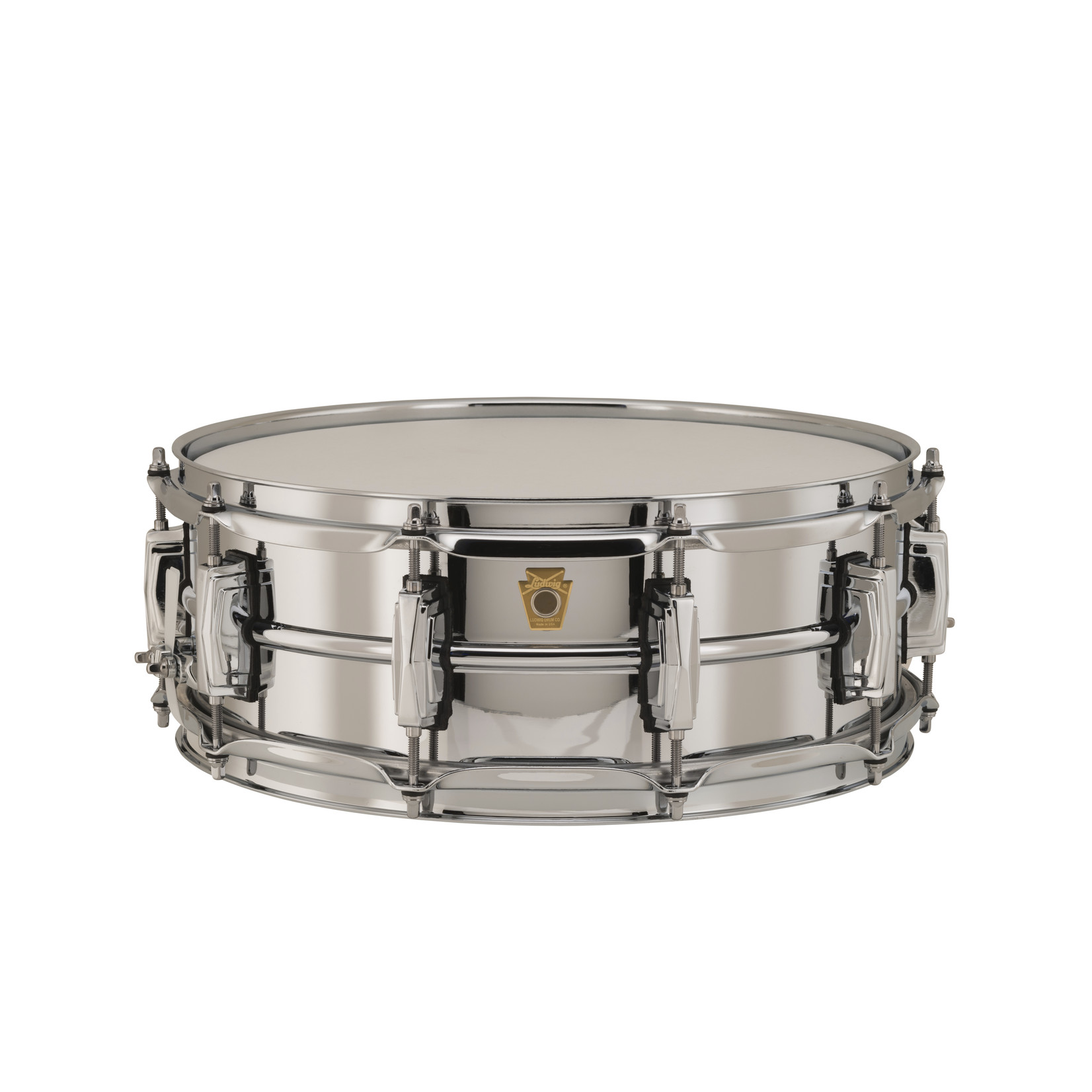 Chrome snare drum outlet