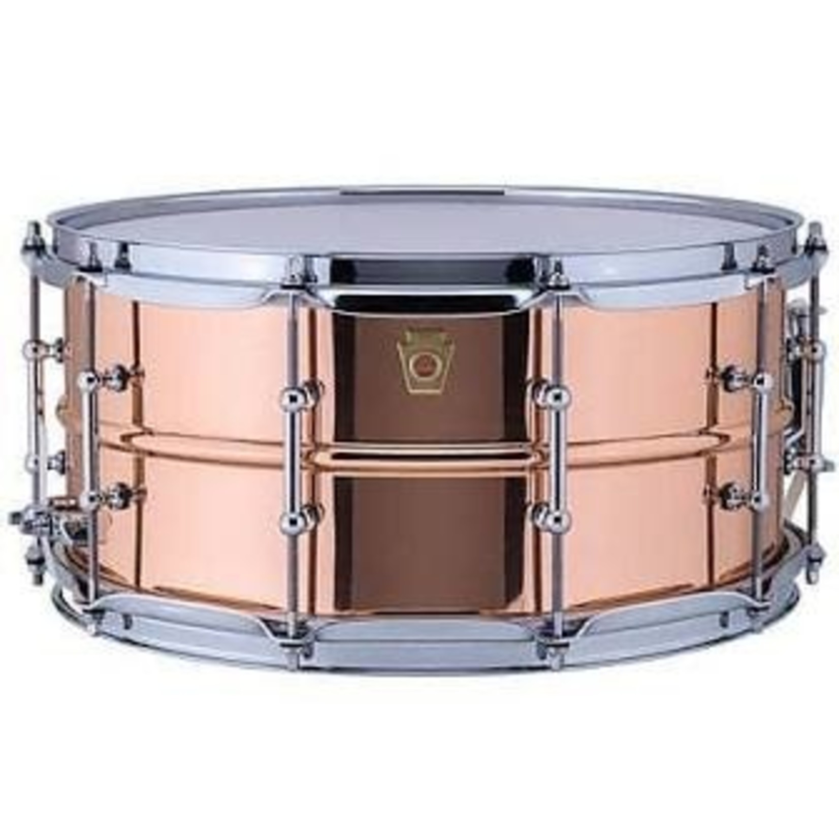 Ludwig 6.5X14 Copper Phonic Snare Drum / Tube Lugs / Smooth Shell - Forks  Drum Closet