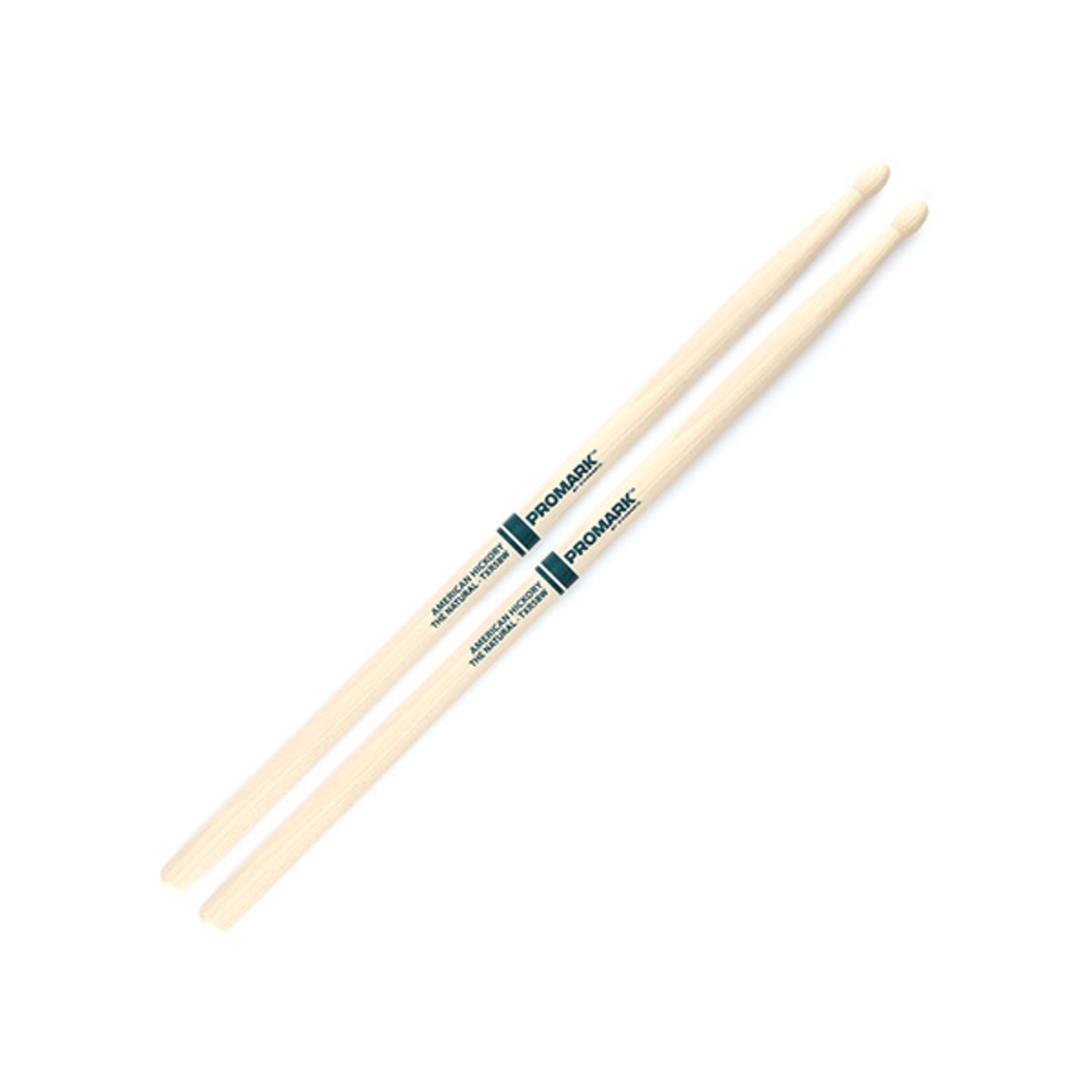 Promark ProMark Classic Forward 5B Raw Hickory, Oval Wood Tip Drumstick