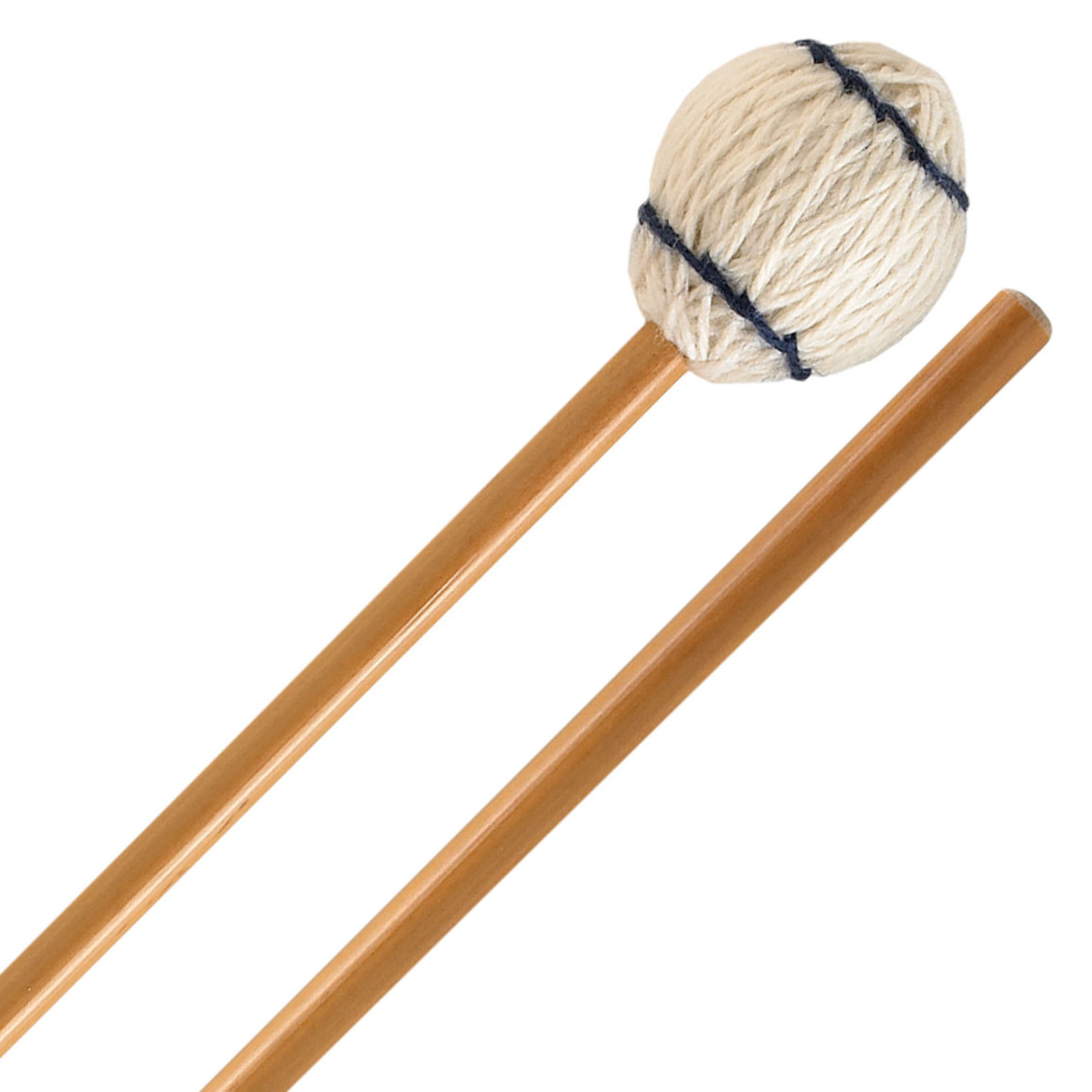 Innovative Percussion IP3101 EXTRA SOFT MARIMBA MALLETS - OFF-WHITE YARN - RATTAN