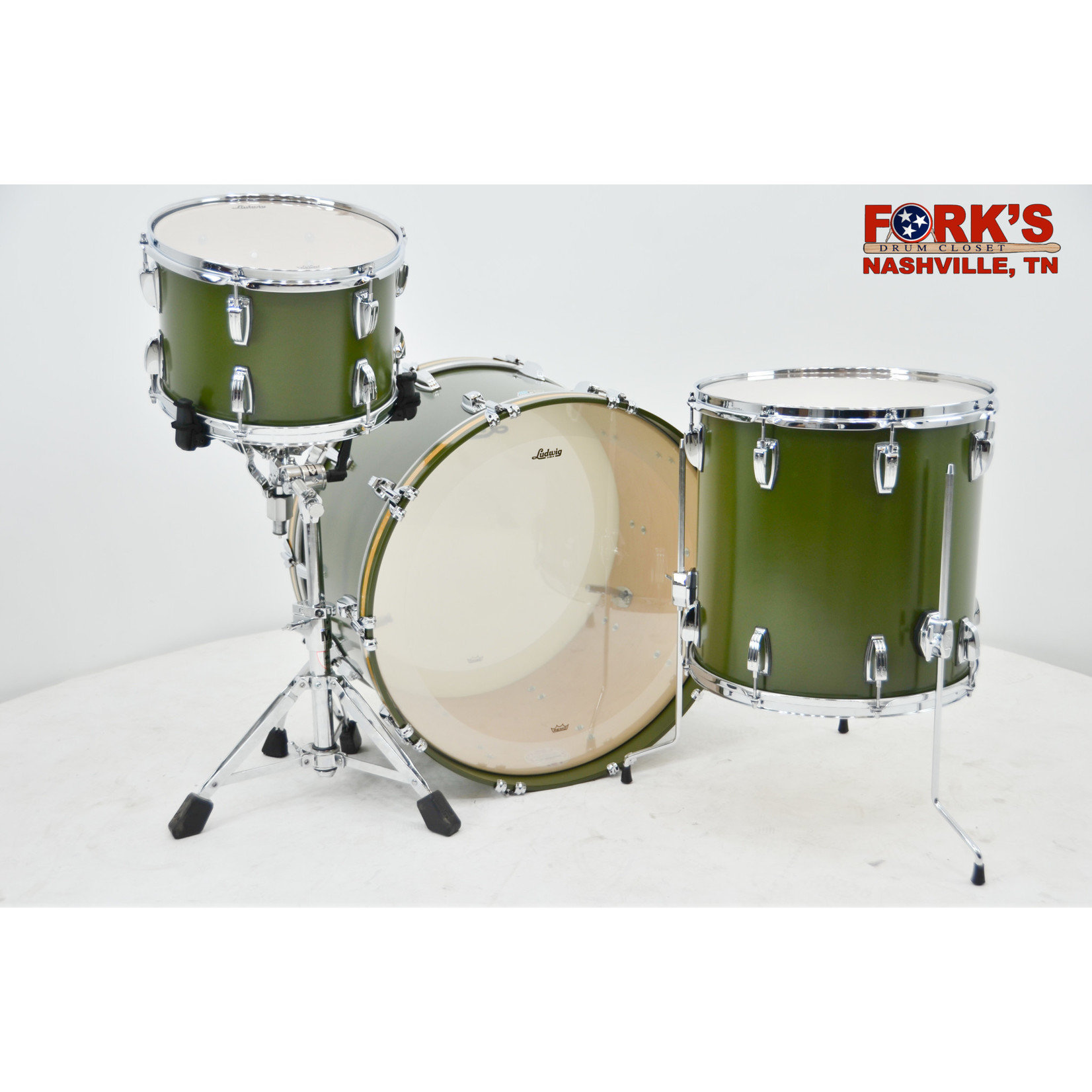 Ludwig Ludwig Classic Maple 3pc Drum Kit "Heritage Green"