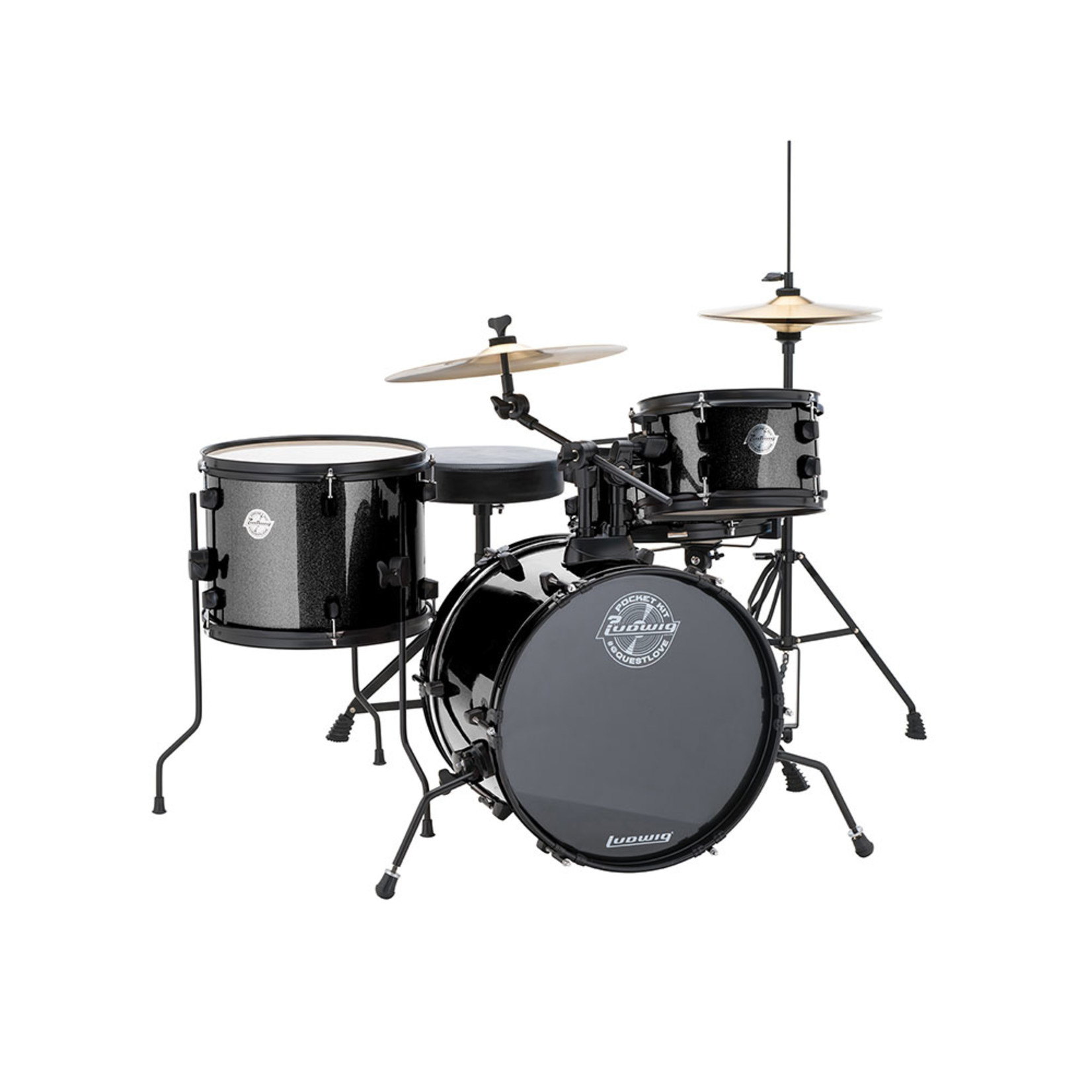 Ludwig Ludwig Pocket Kit by Questlove “Black Sparkle”