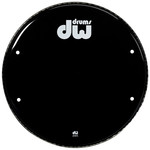 DW DW Gloss Black Logo Head w/ Ports