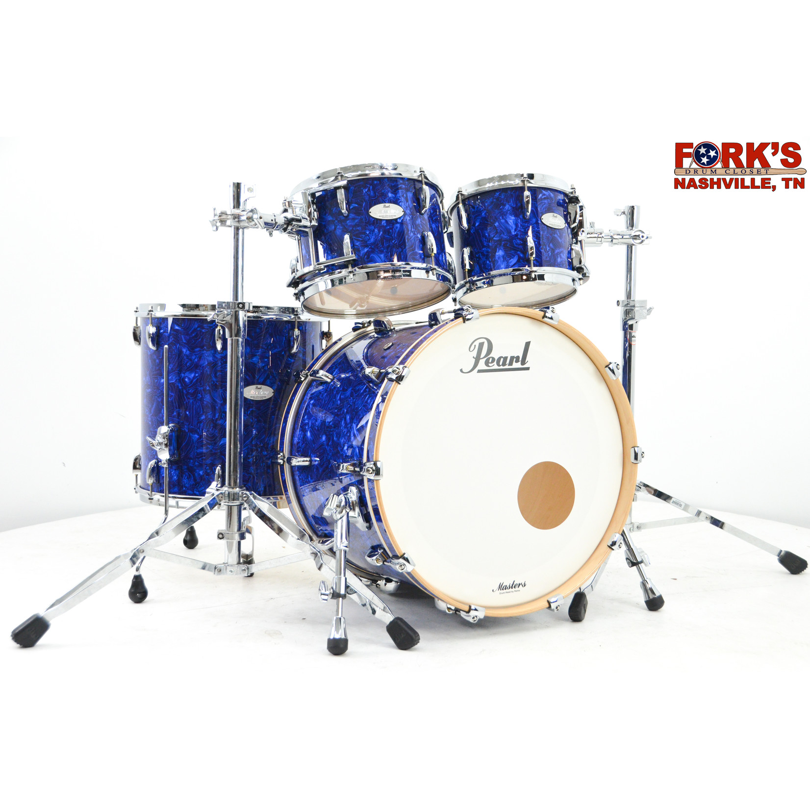 Pearl Pearl Music City Custom MRV 4pc Drum Kit - "Blue Abalone