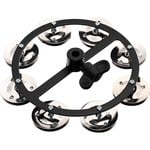 Meinl Meinl hihat tambourine, single row, stainless steel jingles, black