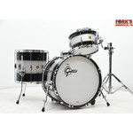 Gretsch Gretsch USA 4pc Heritage Build Drum Kit - "Black/Silver Duco Gloss"