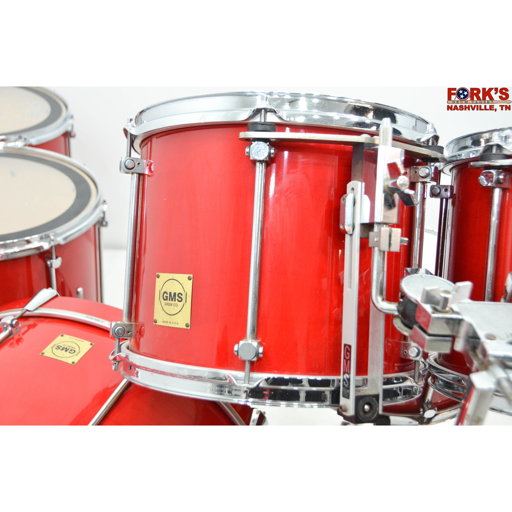 GMS Used GMS Grandmaster 6pc Drum Kit - "Cherry Lacquer"