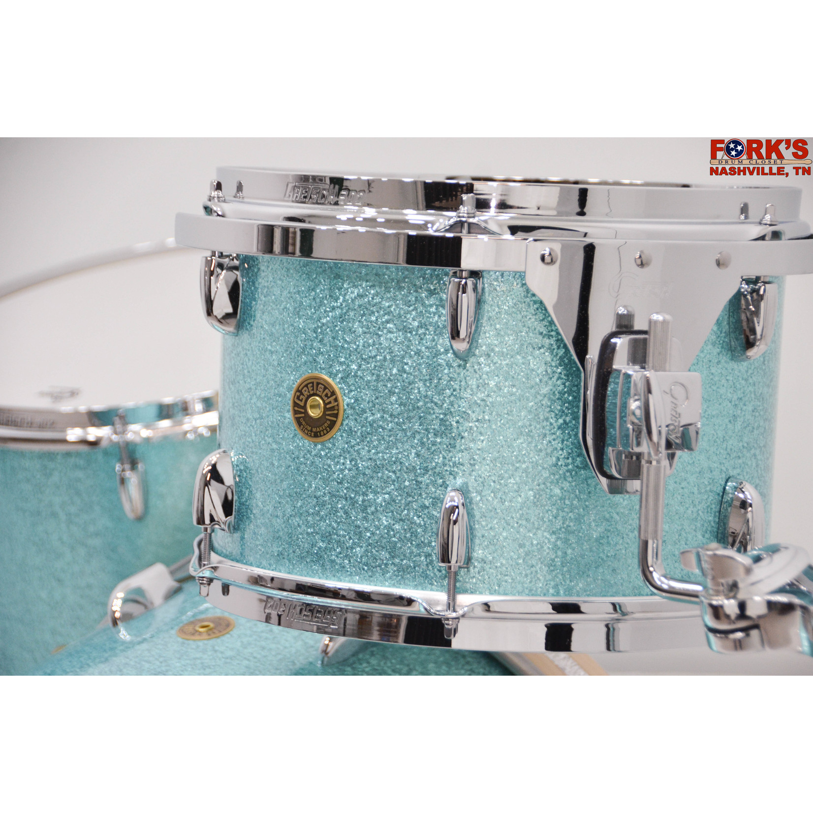 Gretsch Gretsch Broadkaster 3pc Drum Kit - "Turquoise Sparkle"