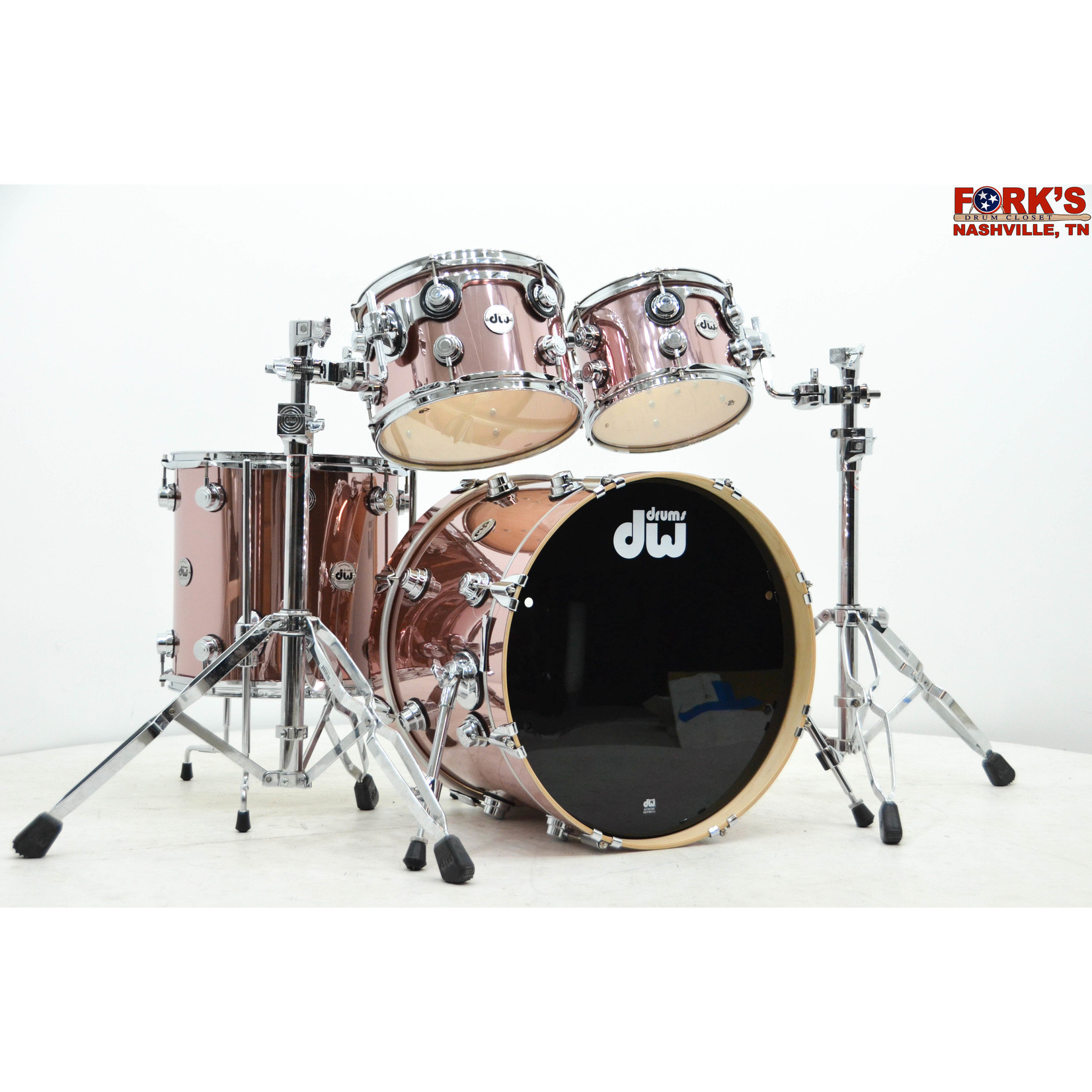 DW DW Collector's Maple 4pc Drum Kit - "Rose Copper"