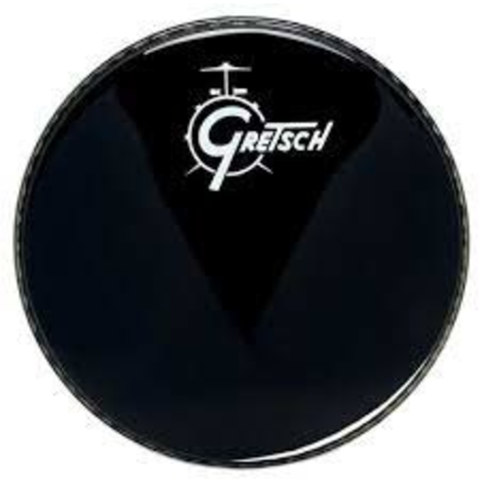 Gretsch Gretsch Ebony Bass Drum Head, 12:00 Logo