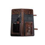 Ahead AHEAD Brown Handmade Leather Stick Case w/Drum Key Holder