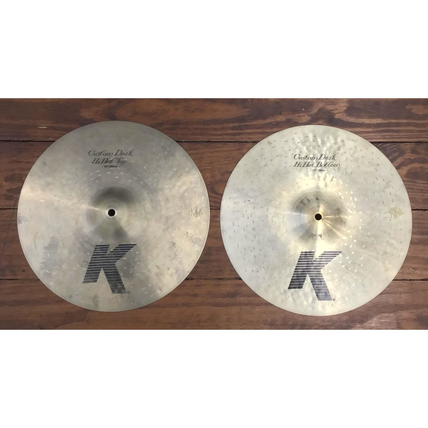 Zildjian USED Zildjian K Custom 14" Dark Hi-Hat Cymbals (Pair)