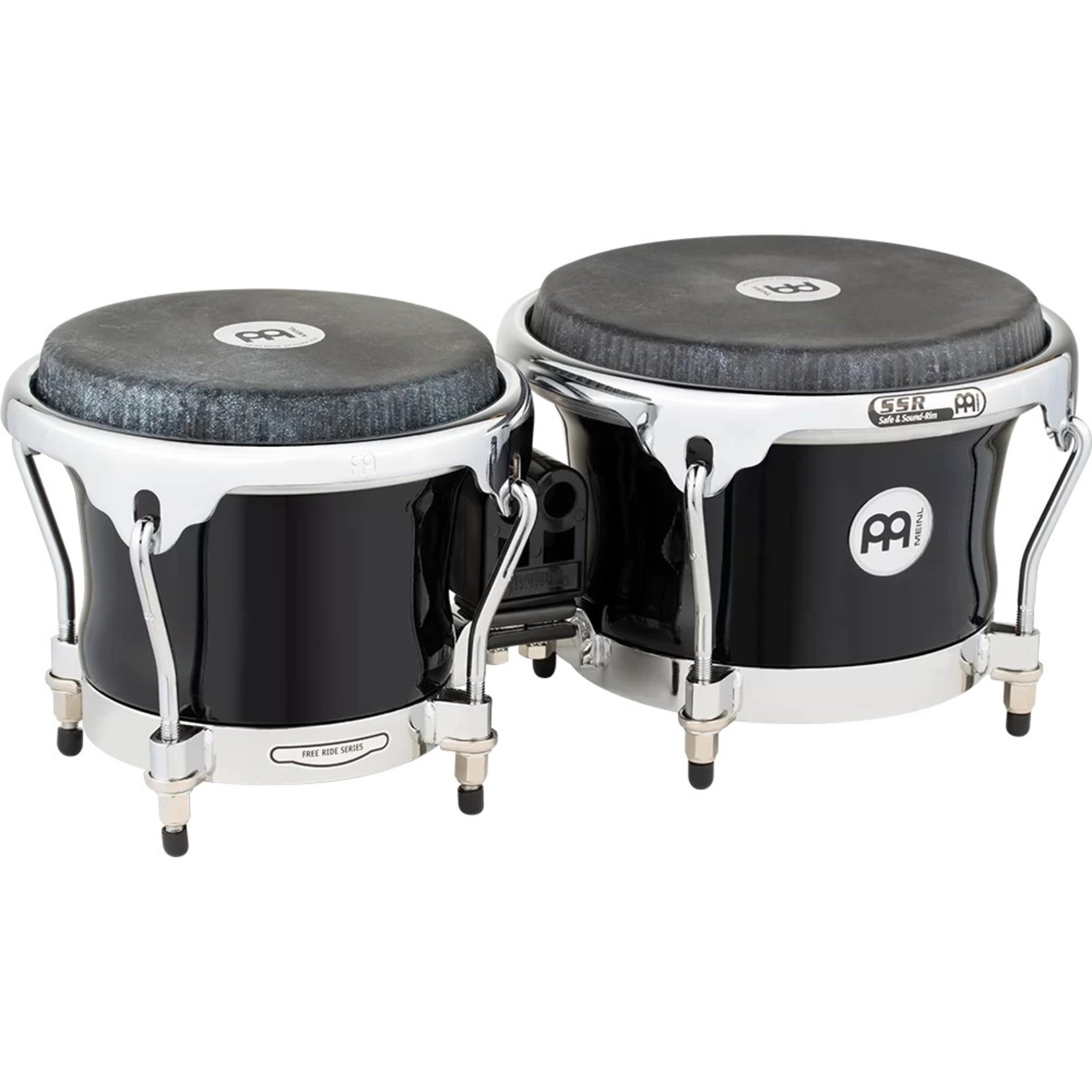 Meinl Meinl 7" & 8 1/2" fiberglass bongo, black fiberskyn remo