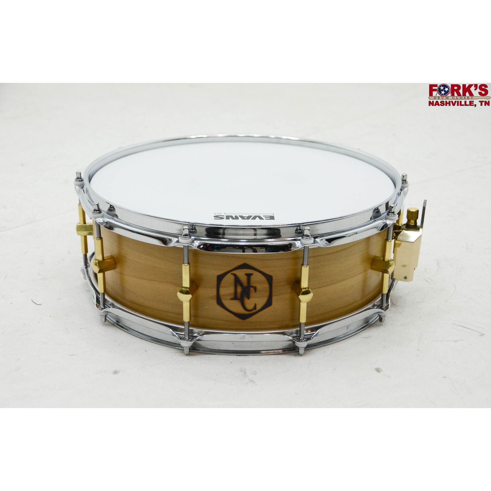 Noble and Cooley Noble & Cooley 5x14 Solid Shell Classic Snare Drum - Tulip, "Natural Oil"