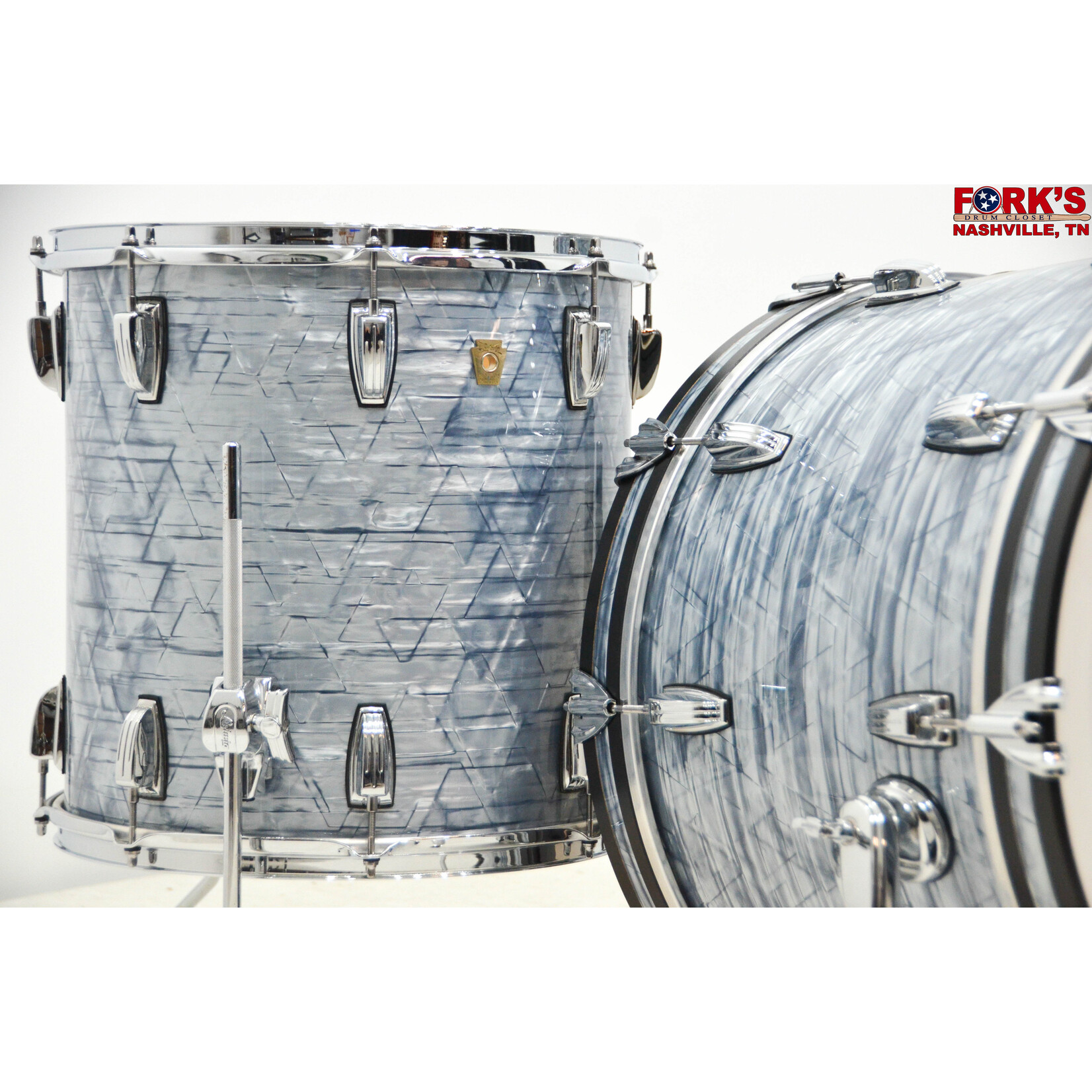 Ludwig Used Ludwig Classic Maple 3pc Drum Kit - "Sky Blue Pearl"