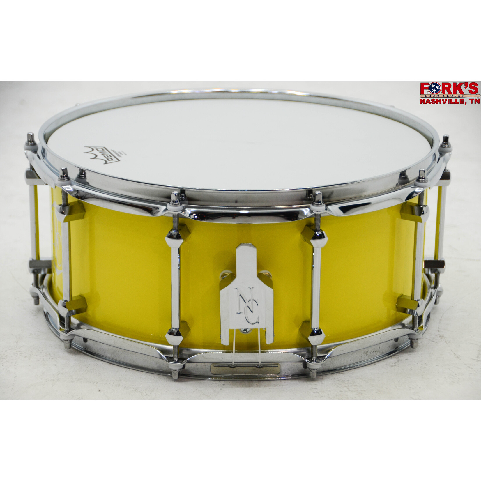Noble and Cooley Noble and Cooley Alloy Classic 6x14 Snare Drum - "Yellow Powder Coat"