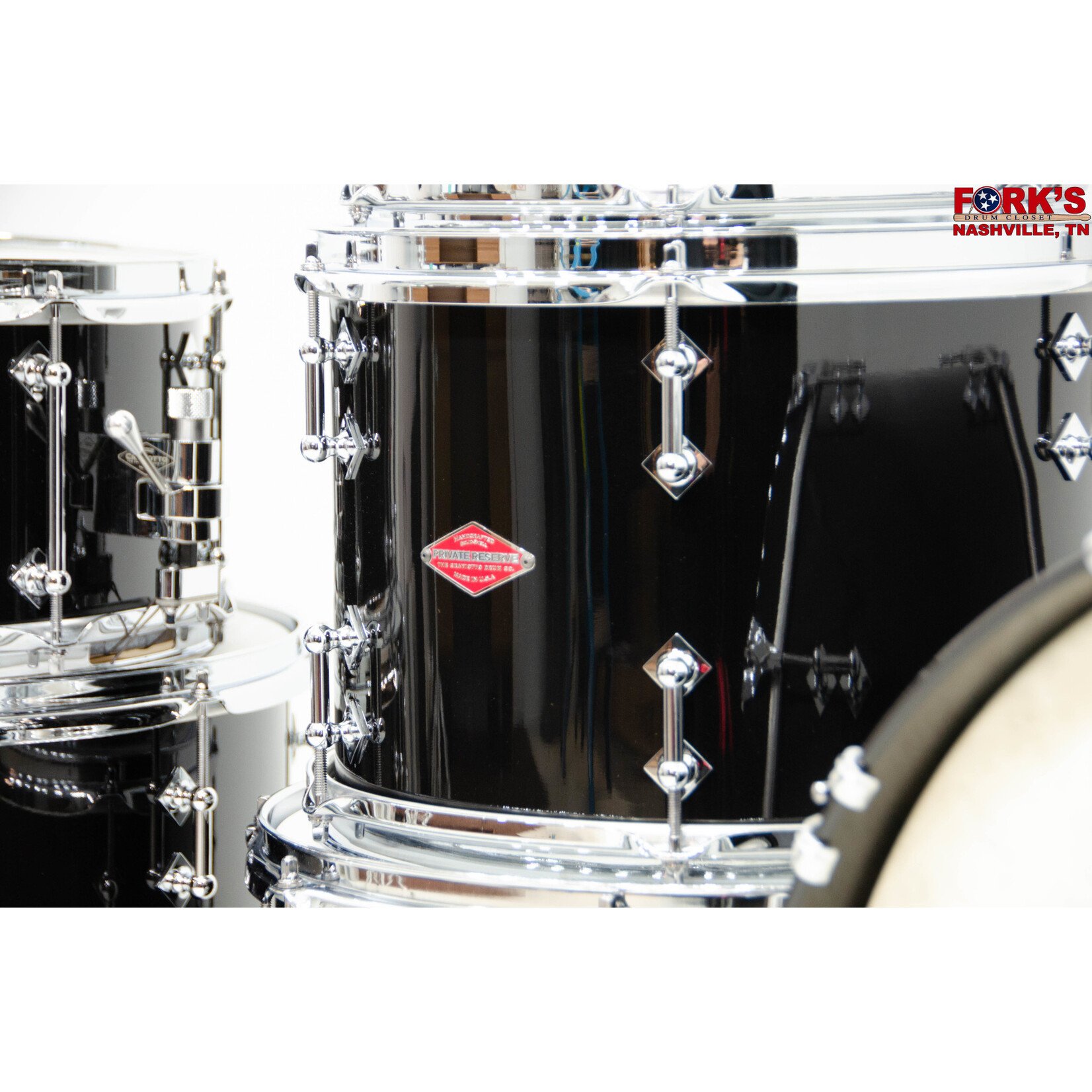 Craviotto Pre-Owned Craviotto 6pc Beech Drum Kit - "Black Gloss"