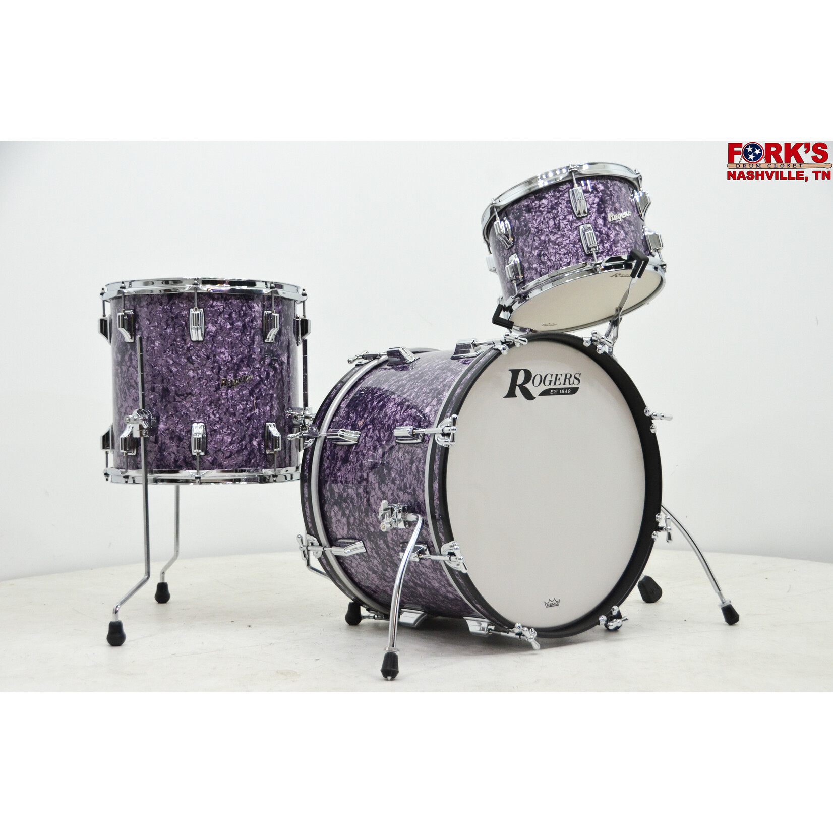 Rogers Rogers Cleveland Series 3pc Drum Kit - "Purple Diamond Pearl"