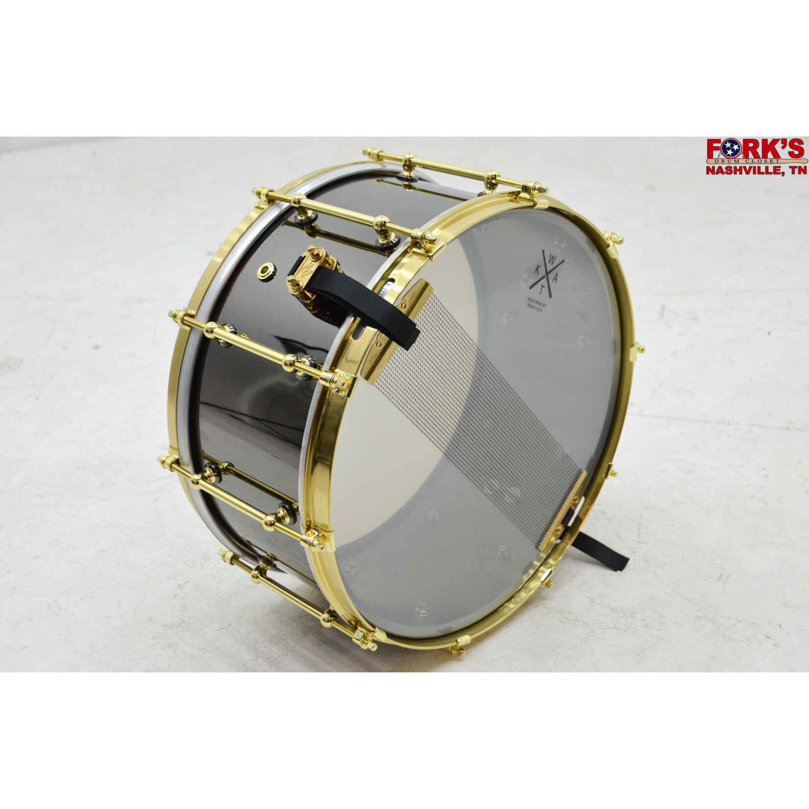 K-WAT Drum Co. K-WAT Drum Co. "The Brawn-Full Dress" 6.5x14 Brass Shell Snare Drum