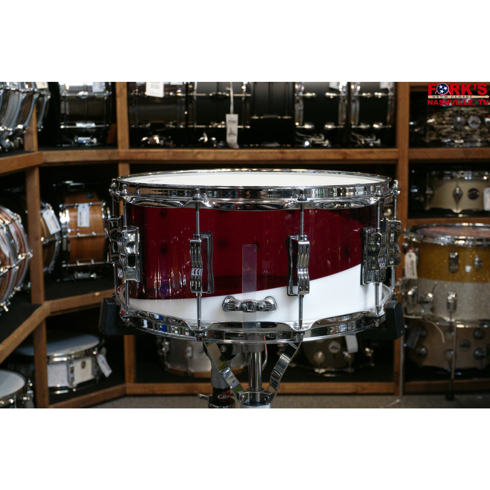 Ludwig Ludwig 6.5x14 Vistalite Snare Drum - "Red/White"