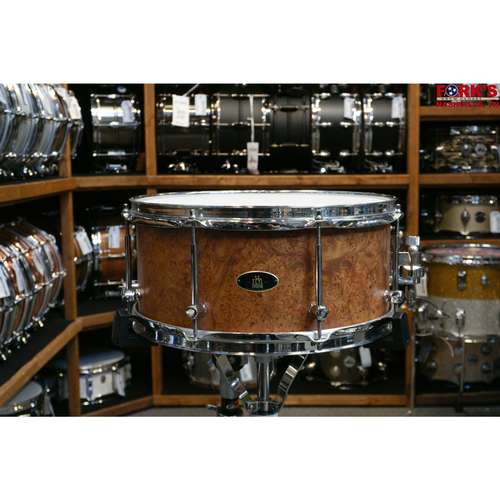 RBH RBH 6.5x14" Walnut Burl Snare Drum