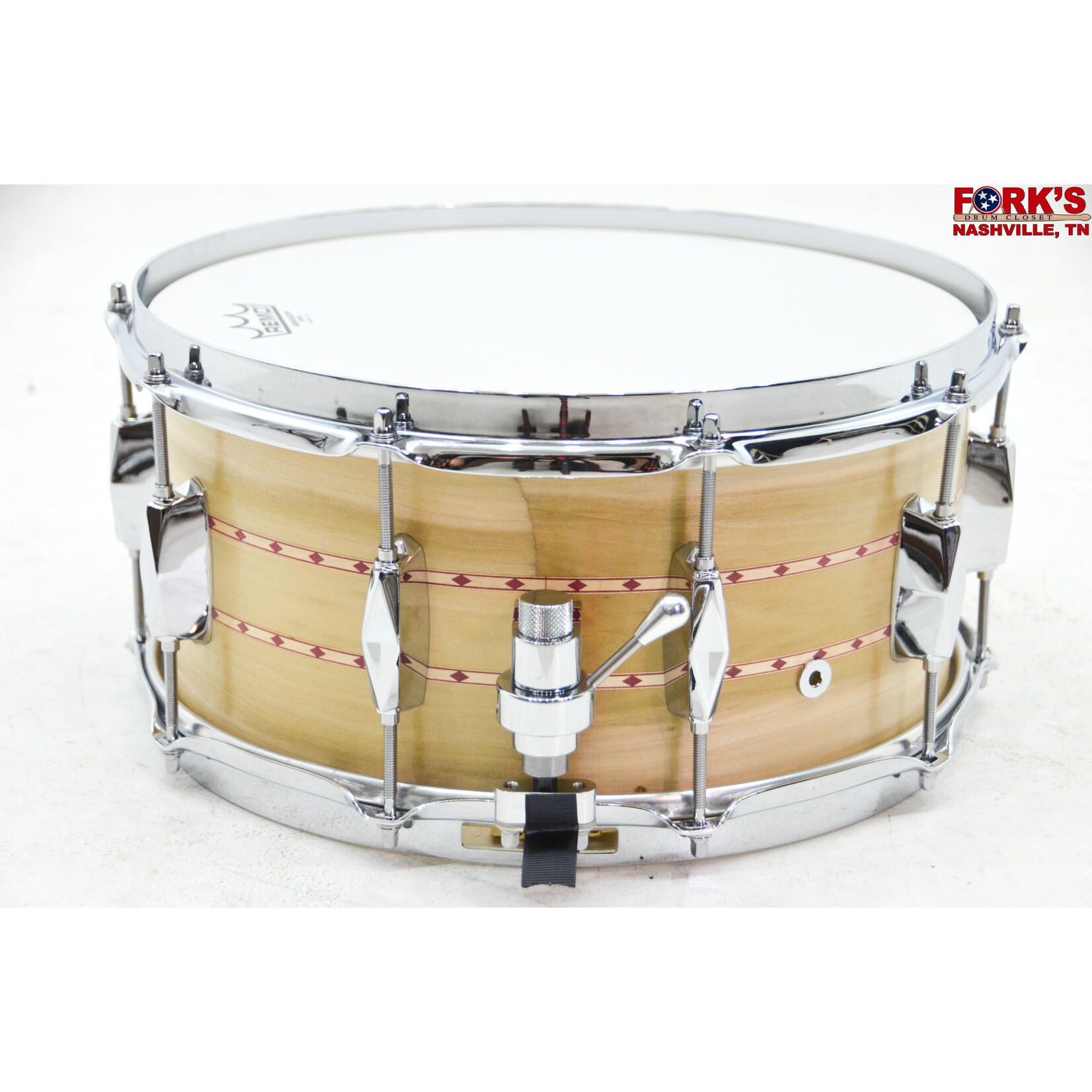 Craviotto Craviotto Builders Choice Private Reserve 6.5x14 Poplar Snare Drum, Double inlay