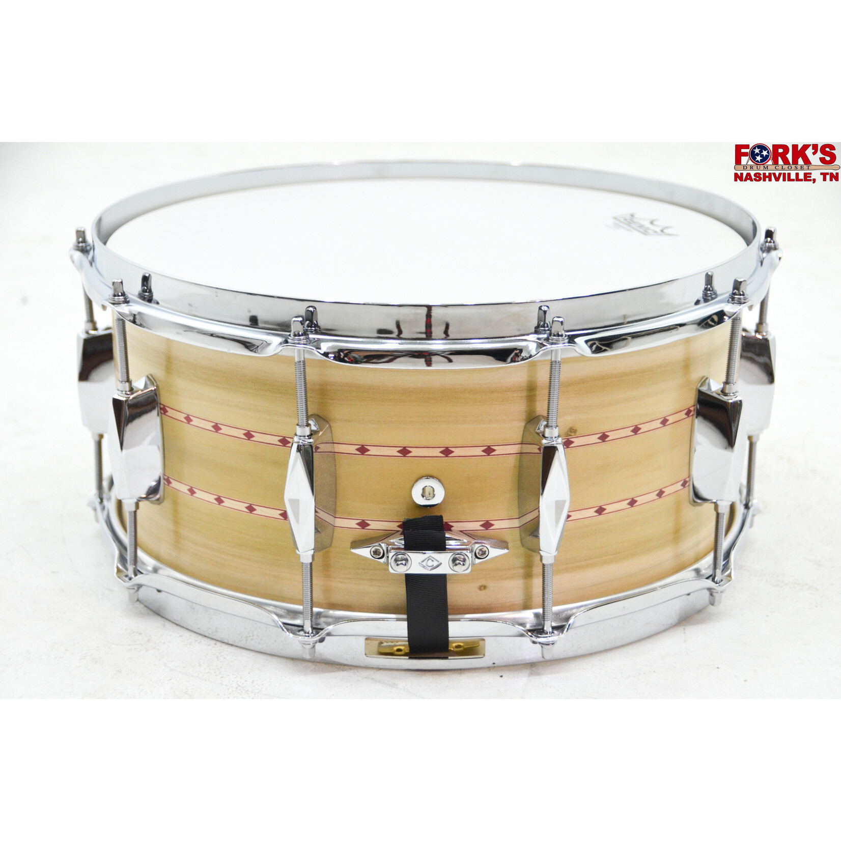 Craviotto Craviotto Builders Choice Private Reserve 6.5x14 Poplar Snare Drum, Double inlay