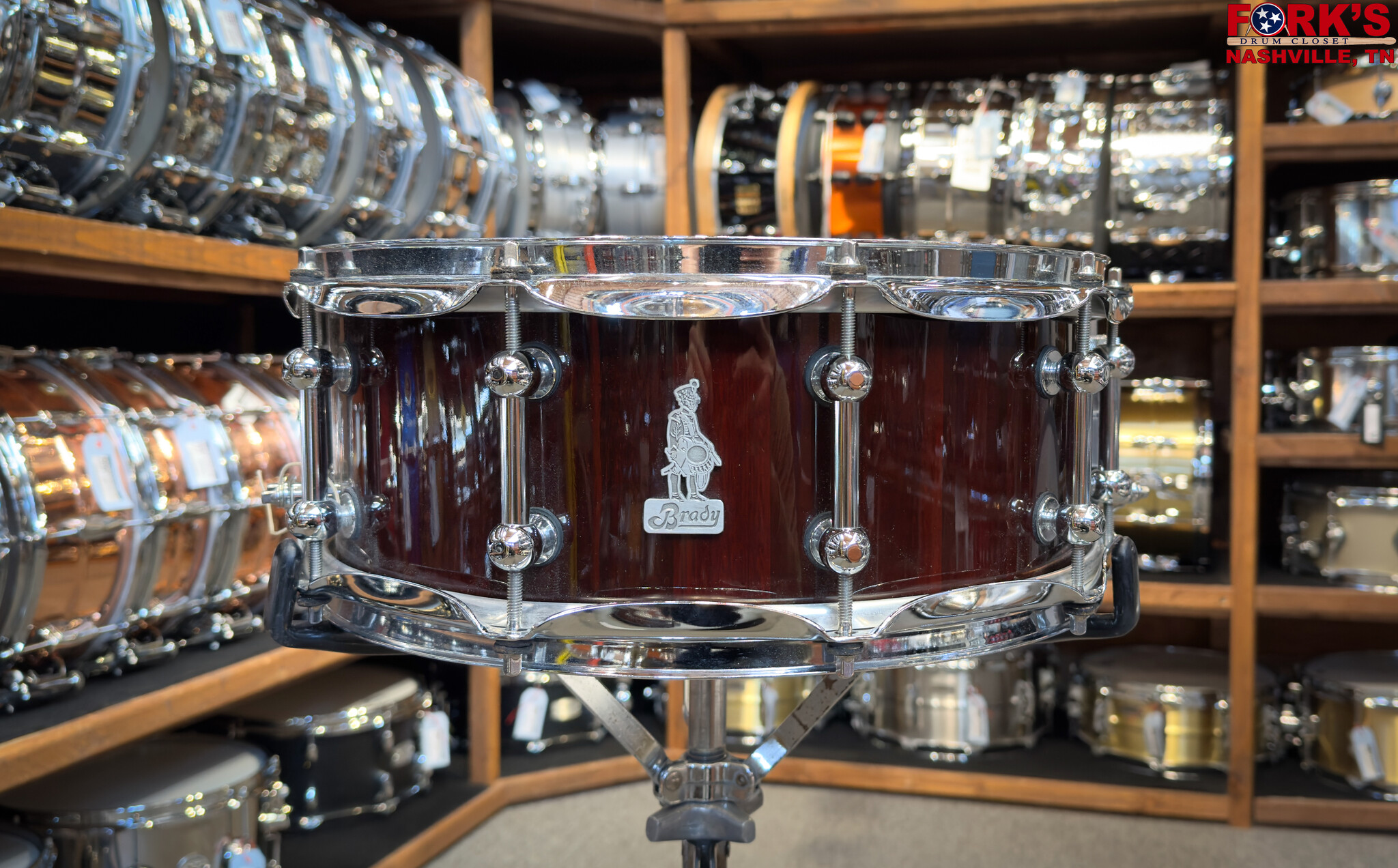 Brady 5.5x14 Jarrah Block Snare Drum - 